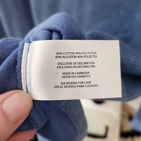 Gap blue Hooded Men's shirt, small - Picture 5 of 6